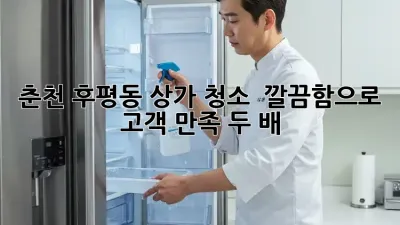 춘천 후평동 상가 청소 ✨ 깔끔함으로 고객 만족 두 배! 💖